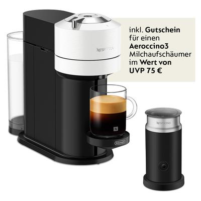 NESPRESSO Kapselmaschine "Vertuo Next ENV 120.GY von DeLonghi, Dark Grey", weiß, B:43,2cm H:14cm T:31,4cm, Kaffeemaschinen Image
