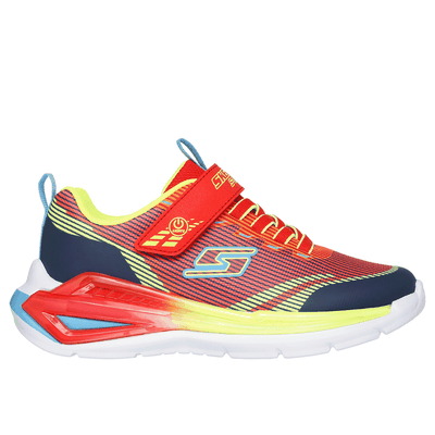 Skechers Boy's S Lights: Tri-Namics 2.0 Sneaker | Size 1.0 | Red | Textile/Synthetic