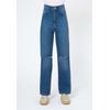 Bequeme Jeans FRESHLIONS "Sofia", Damen, Gr. M, EURO-Größen, blau, 100% Baumwolle, Jeans, mit ausgestelltem Bein