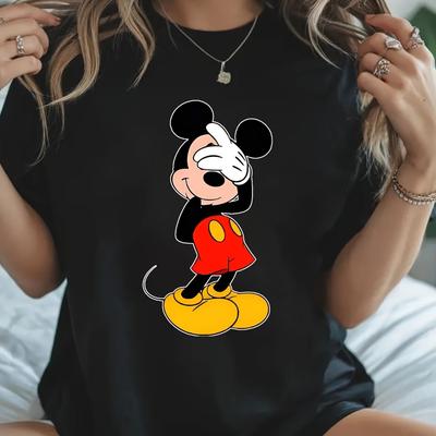 TEMU 100% Cotton High Quality Women's Cute Cartoons Graphic Tees Image