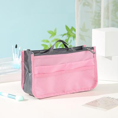 TEMU 1 Item, , Multi-pocket Travel Organizer - Lightweight Oxford Fabric, Zipper Closure, Cosmetics And Toiletries Storage, Hand Washable, Toiletry Travel Bag Image
