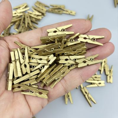TEMU 60pcs Of -inch Wooden Clothespins, Versatile For Hanging Photos, Scrapbooking, And Memo Cards, Clothes Pins Image