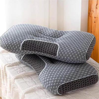 TEMU 1/2pcs 100% Memory Hotel-grade Pillow Core For Back And Stomach Sleepers Skin-friendly Pillow Bed Pillow For Office Napping Bedroom Decoration Item, Pillow, Grey Image