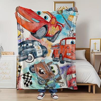 TEMU 1pc Lightning Blanket, Blanket Set, Party Decoration, Suitable For Bedroom, Blanket Set For Bedroom, Sofa, Office Nap Blanket, Valentine's Day Gift, Father's Day Gift, New Year Gift, Anniversary Image