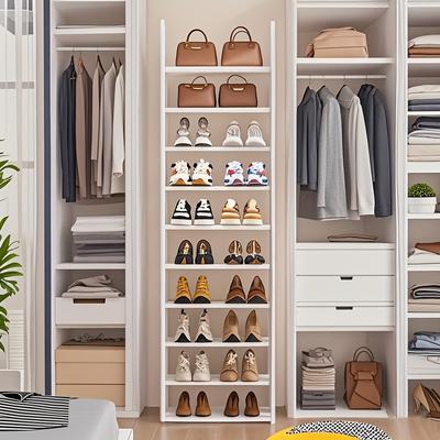 TEMU 10 Tier Shoe Rack, Narrow Shoe Rack Space Used In Entryway, Living Room, Bedroom Image