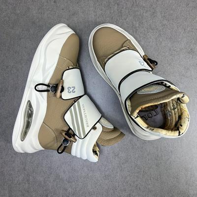 TEMU Unique High-top Shoes For Men, Suitable For Spring And Autumn, Featuring Training And Casual Styles With Thick Soles. Image