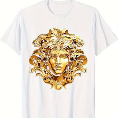 TEMU Greek Mythology Ancient Snake Hair T-shirt, Men's T-shirt Image