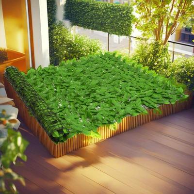TEMU 1pc Funchic Privacy Screen - 400x150 Cm, Outdoor Balcony Sun Shade, Garden Fence Decor, Aesthetic For Privacy And Beauty Image