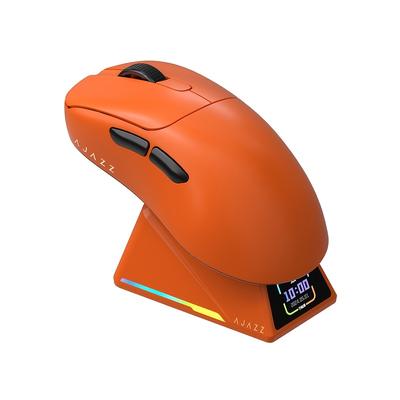 TEMU Ajazz Aj179 Mouse With Colour Screen Dock Magnetic Charging Dock Gaming Office Mouse Triple Mode Paw3950 Lightweight Small And Medium Hand Mouse 400mah Battery Image