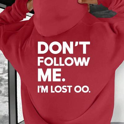 TEMU Don T I M Lost Too Men's Casual Hoodies Image