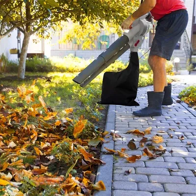 Oxford Cloth Black Outdoor Leaf Machine Vacuum Bags Leaf Blower Bag Blade Blower Waterproof Leaf Dust Storage Packs