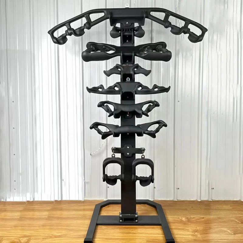 Ergonomische Griffe für das Fitnessstudio, Lat-Pull-Down-Griffe, Rudern, Fitness-Training, Griffe mit 3-Typen-Aufbewahrungsregal, Kabel, Maschinenbefestigung Image