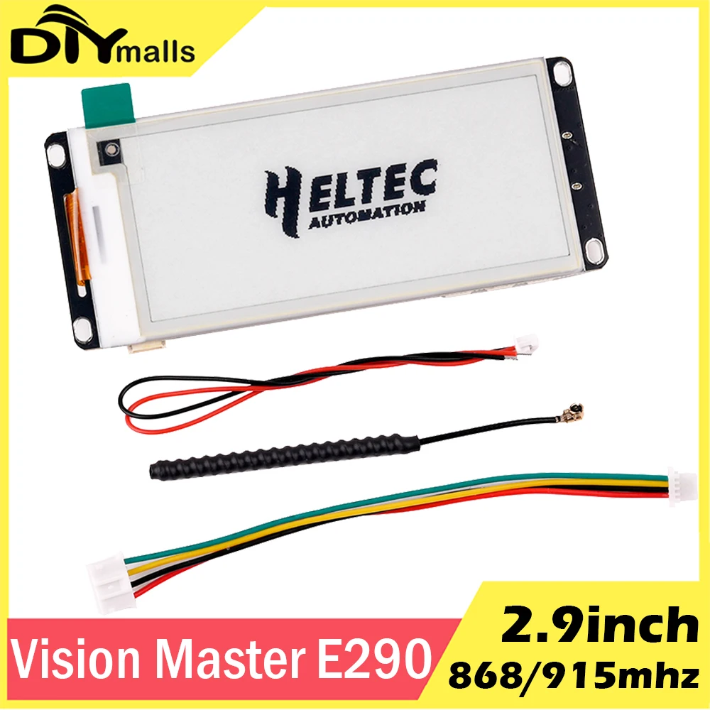 Heltec Vision Master E290 ESP32S3 SX1262 E-Ink LoRa Node 2,9" Display WiFi ESP32-S3R8 LoRa Modul für Arduino Meshtastic Image