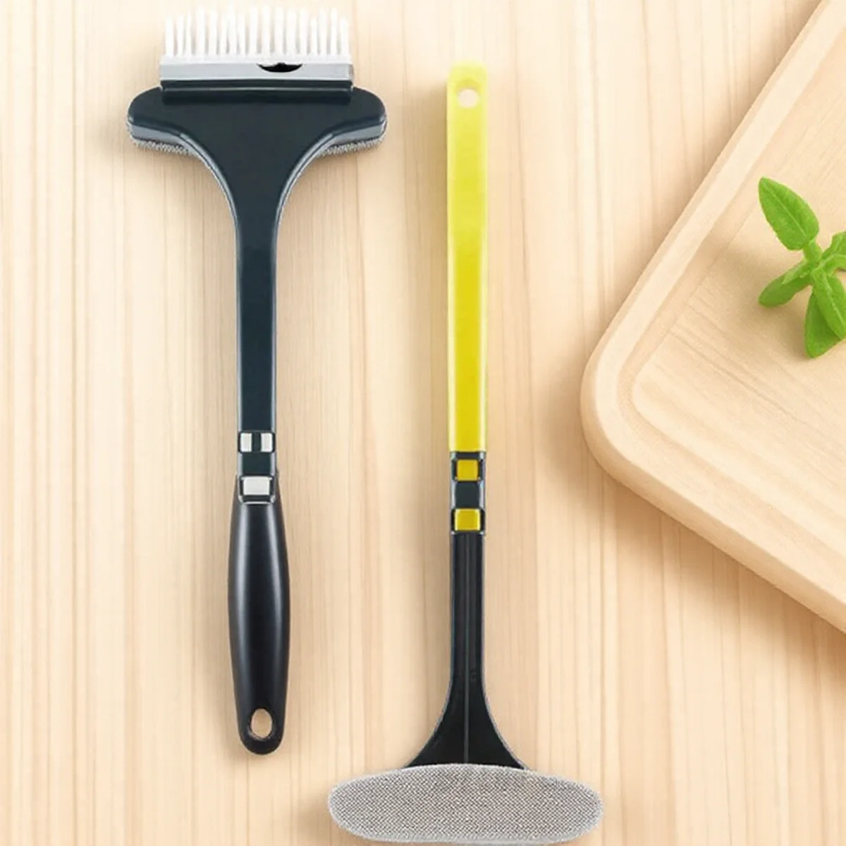 Mehrzweck-Reinigungsbürste für Fenstergitter, Handwischer-Schaber-Werkzeug für die Wartung von Spiegel und Bildschirmen zu Hause Image