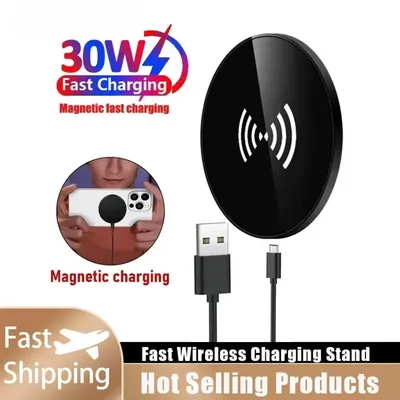 Schnellladeständer, kabelloses Ladegerät, magnetisch, Macsafe für iPhone 16, 15, 14, 13, 12, Pro Image