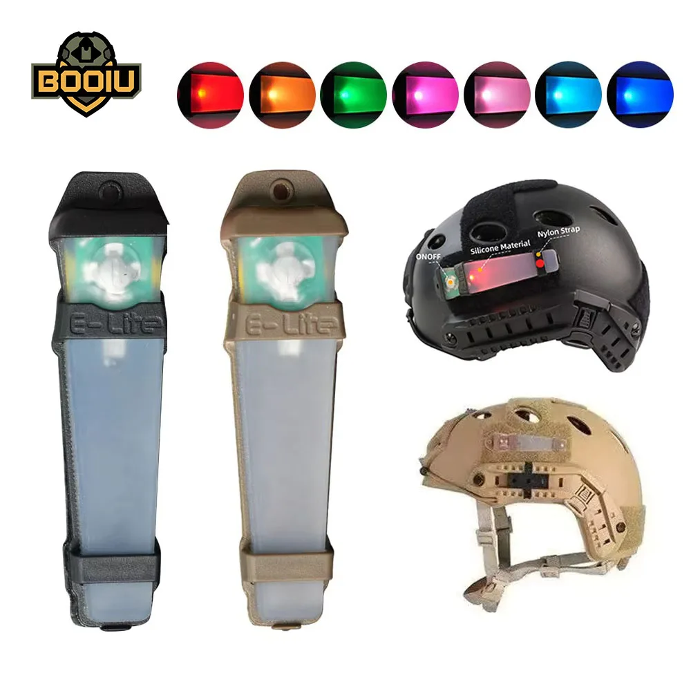 Sport Helm Licht FMA Sieben Bunte Überleben Signal Lichter Wasserdichte Outdoor Jagd Radfahren Taktische Helm Lampe Image