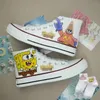 Drop Shipping SpongeBob Schwammkopf 2025, neuer Frühling, Student, Damenschuhe, Herrenschuhe, Paar,