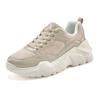 Sneaker LASCANA, Damen, Gr. 38, beige, Obermaterial: 50% Lederimitat, 50% Textilmaterial. Futter: 100% Textilmaterial. Decksohle: 100% Textilmaterial. Laufsohle: 100% Synthetik, unifarben, modisch, Schuhe Modernsneaker Sneaker low, Halbschuh,...