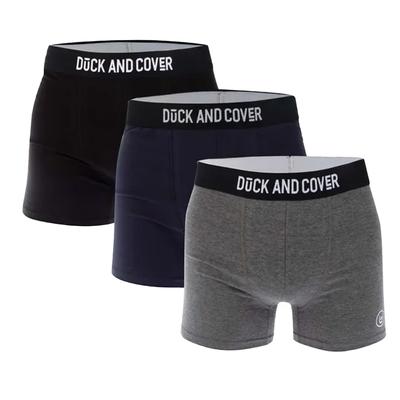 Duck and Cover - "Bronteen" Boxershorts für Herren(3er-Pack) (Grau/Marineblau/Schwarz) Image