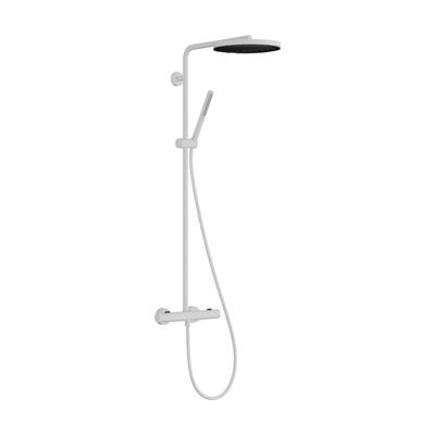 Hansgrohe Showerpipe Pulsify S Puro 260 1jet Brausethermostat Aufputz mattweiß, 24222700 24222700 Image