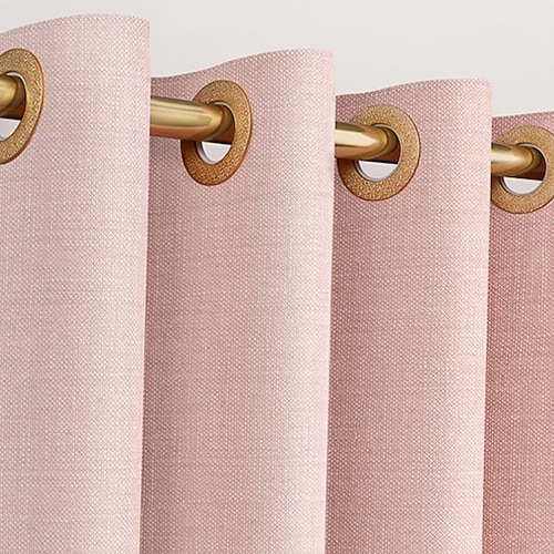 Dicker Leinenstoff Duschvorhang 240 m lang schwerer Luxus dekorativer Duschvorhang für Badezimmer und Badewannen klassisches Hotel-Spa-Qualitätsdesign wasserdicht waschbar Image