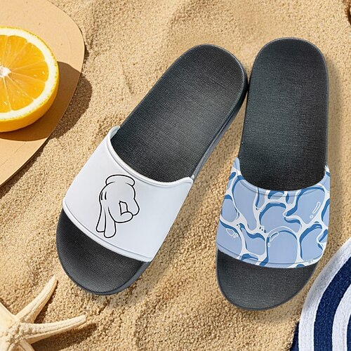 Herren-Sandalen mit Meeresschildkröten-Print – trendiger und praktischer Stil für Männer im Strandurlaub, bei Wasserparkbesuchen und Küstenspaziergängen Image