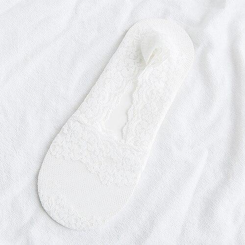 1 Paar Spitze unsichtbare Socken gemischte Farben unsichtbare florale Spitzen kurz geschnittene Knöchelsocken Damen Strümpfe Strumpfwaren