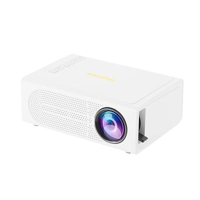 Mobiler 1080p-Projektor – kabelgebundene Telefonverbindung, verstellbarer 100-Zoll-Bildschirm, manueller Fokus, kompatibel mit iOS/Android, ideal für Heim- und Freiluftkino Image