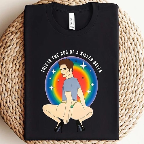 T-Shirt Pride-Shirts Stolz Retro Vintage T-Shirt Ärmel Grafik für Paar Herren Damen Erwachsene Heißprägen für Maskerade Pride Parade Pride-Monat Image