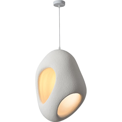 Restaurant-Kronleuchter 28 x 39 cm, Vollspektrum-Bed Breakfast-Lampe im Wabi-Sabi-Stil, moderne Augenschutzlampe für das Wohnzimmer, einfache Teestube-Dekorationslampen, 110–240V Image