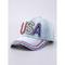 Denim-Baseballkappe mit USA-Strass – glitzernde Mütze mit patriotischer amerikanischer Flagge für Damen und Herren, verstellbares Outfit-Accessoire zum Unabhängigkeitstag am 4. Juli