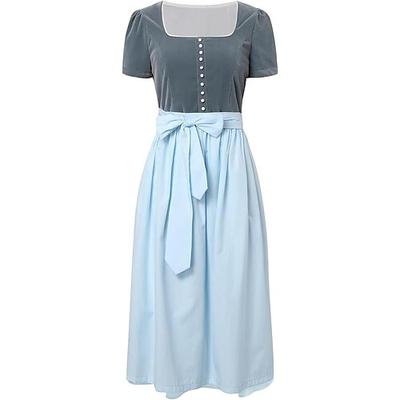 Karneval Oktoberfestbier Kostüm Kleid Dirndl Trachtenkleider Oktoberfest / Bier Bayerisch Wiesn Wiesn Damen Stoff im traditionellen Stil Kleid Image