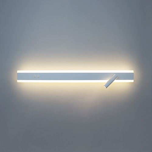 LED-Wandleuchte, Streifendesign, Auf- und Ablicht, 40/60/80/100/120 cm, moderne LED-Hintergrund-Wandleuchte, Wohnzimmer, Schlafzimmer, Nachttisch, 10 W, Aluminium, Innenwandleuchte, Wandleuchte, Image