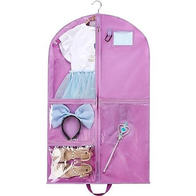 Kleidersack für Kinder mit 5 Taschen, 210D Oxford-Gewebe, kurze, faltbare Kostüm-Aufbewahrungshülle, waschbare, staubdichte Kleidertasche für Aufführungen, Konzerte, Reisen, Wettbewerbe, Uniformen Image