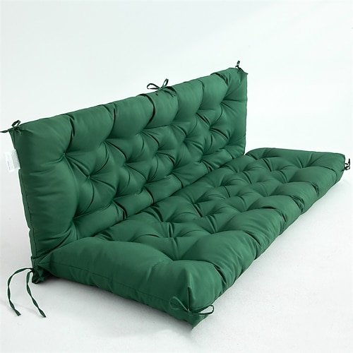 Schaukelkissen für die Veranda, Terrassenkissen, wasserdichte 2-3-Sitzer-Schaukelstuhlkissen für Gartenmöbel, dicke 4-Zoll-Schaukelkissen für den Außenbereich, für den Terrassengarten im Freien Image