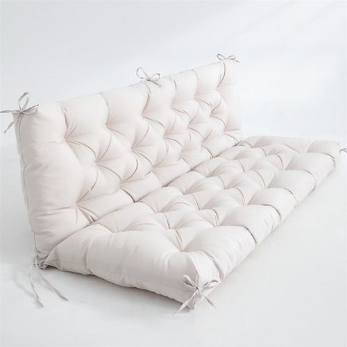 Schaukelkissen für die Veranda, Terrassenkissen, wasserdichte 2-3-Sitzer-Schaukelstuhlkissen für Gartenmöbel, dicke 4-Zoll-Schaukelkissen für den Außenbereich, für den Terrassengarten im Freien Image