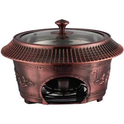 Retro Chinese Hot Pot, Stainless Steel Shabu Shabu, Multi-Function Pot, Portable Hot Pot, Suitable