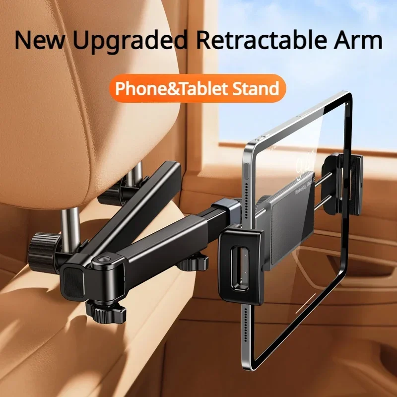 Cuscino posteriore per auto telescopico Supporto per telefono Tablet Sedile per auto rotante Supporto posteriore Poggiatesta Brac ket per telefono Tablet 5 13 pollici