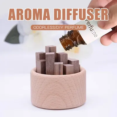 No perfume wood aroma diffuser home fragrance accessories room decor wooden ornaments aromatherapy