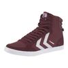Sneaker HUMMEL "SLIMMER STADIL HIGH", Gr. 39, rot (bordeaux), Textil, Leder, sportlich, Schuhe