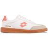 Sneaker LOTTO, Gr. 42, weiß, papaya, Synthetik, unifarben mit Farbeinsatz, sportlich, Schuhe, - in Kinder- und Kleinkinder-Größen erhältlich