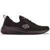 Sneaker LOTTO, Gr. 40, schwarz, Textil, unifarben, sportlich, Schuhe, - ohne Bücken, ohne Schnüren