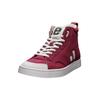 Sneaker ETHLETIC "Active Hi Cut", Gr. 43, rot (true blood, just weiß), Obermaterial: 100% Baumwolle; Futter: 100% Baumwolle; Decksohle: 100% Baumwolle; Sohle: 100% Naturkautschuk, Schuhe, Fairtrade Produkt