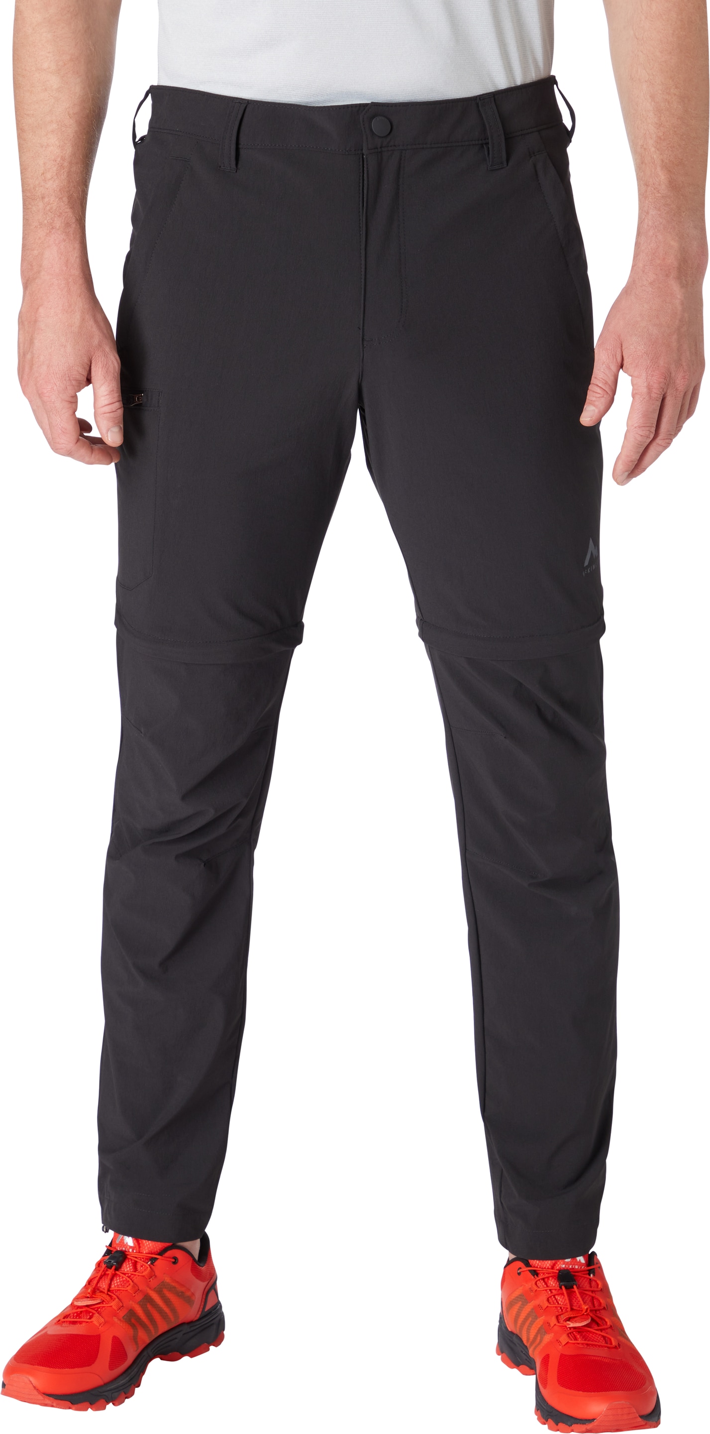 Outdoorhose MCKINLEY "He.-Abzipphose Malloy II M", Herren, Gr. 52, N-Gr, schwarz, Obermaterial: 90% Polyamid, 10% Elasthan, Hosen Outdoorhose