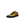 Sneaker ETHLETIC "Black Cap Lo Cut", Gr. 42, gelb (mustard gelb p, jet schwarz), Obermaterial: 100% Baumwolle; Futter: 100% Baumwolle; Decksohle: 100% Baumwolle; Sohle: 100% Naturkautschuk, Schuhe, Fairtrade Produkt