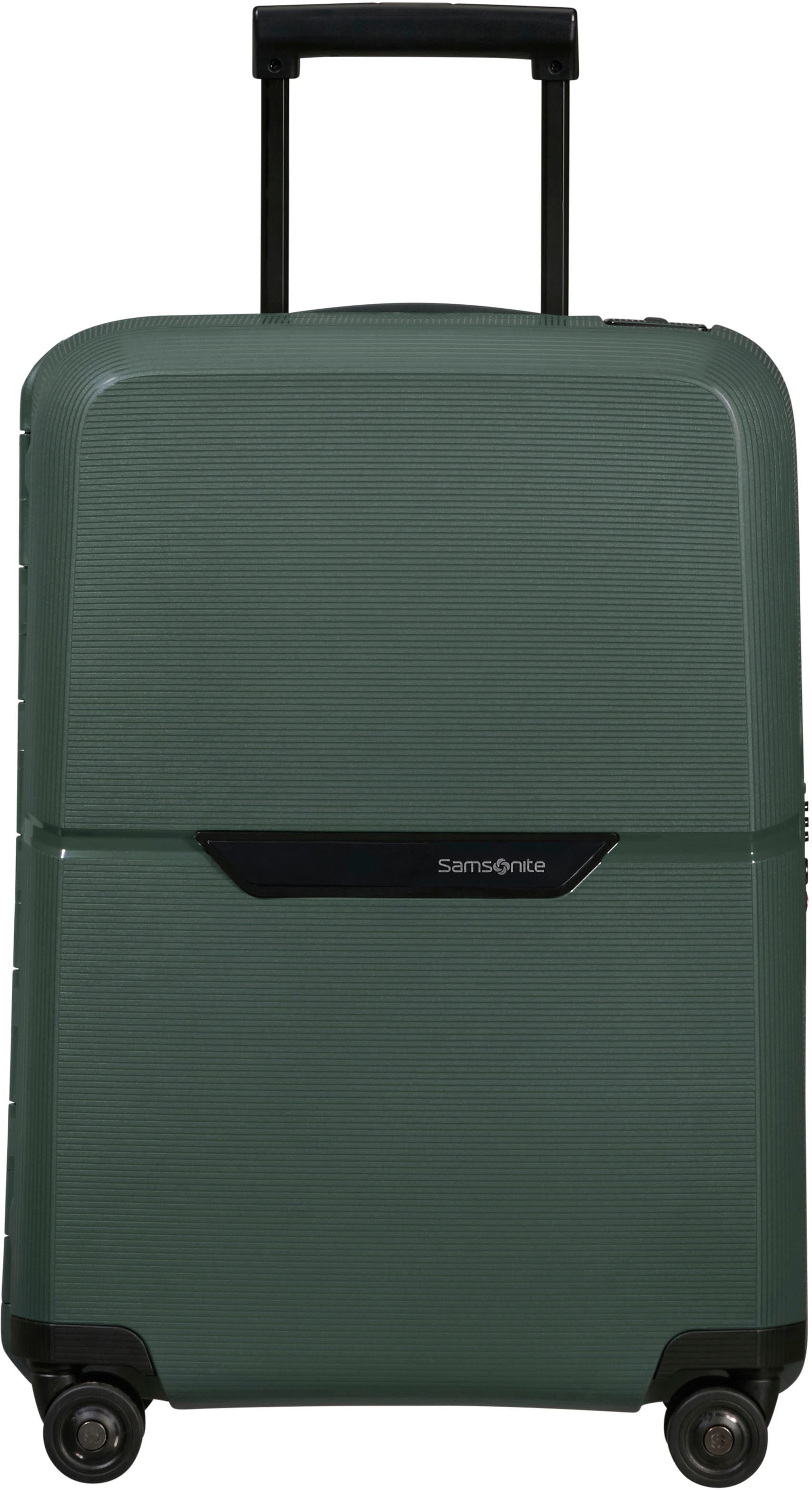 Hartschalen-Trolley SAMSONITE "MAGNUM ECO, verschiedene Größen und Farben", Gr. B/H/T: 40 x 55 x 20 38, grün (forest grün), Polypropylen, Koffer, Reisekoffer Trolley Aufgabegepäck TSA-Zahlenschloss Made in Europe Image