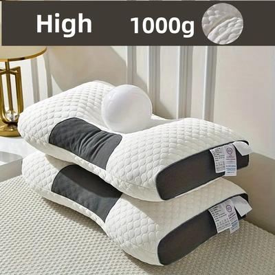 TEMU 1/2pcs Knitted Neck Pillow (44*66cm) For Sleep, Soft, Adjustable, Ergonomic, High-quality Pillow Insert, Removable Cover – Perfect Day Gift Image