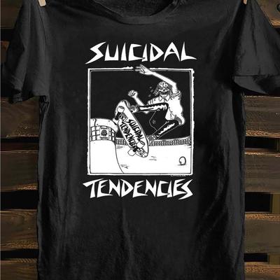 TEMU Retro Old School Punk Rock Style, Hardcore Rap Skull Graphic T-shirt, Soft 100% Cotton, Casual Men's Versatile Image
