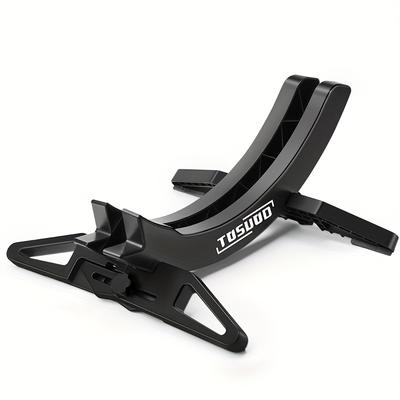 TEMU Tosuod Adjustable Bike Stand - Black Bike Parking Bracket With Secure Floor Base, For , Bike Parking Accessory | Modern Bike Display | Polypropylene Image