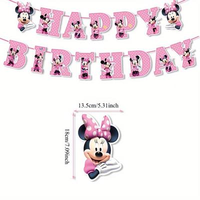 TEMU Pink Birthday Party Decorations Cute Party Supplies Banner Image